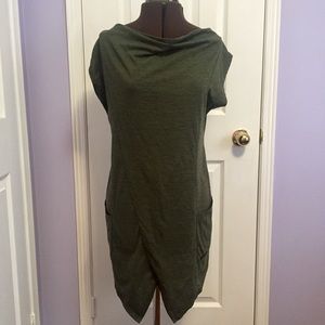 Bench Cowl Neck Midi Bodycon Green Dress XL